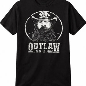 Outlaw state of mind- original circle logo shirt.